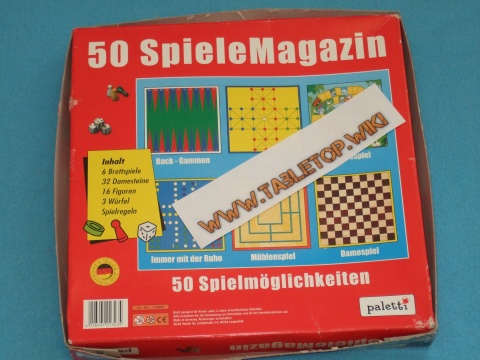 Rückseite der Schachtel