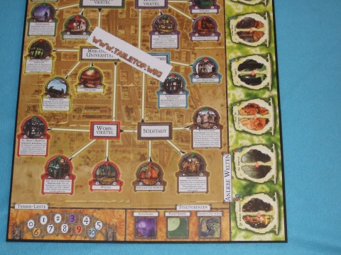 Spielbrett untere Hälfte