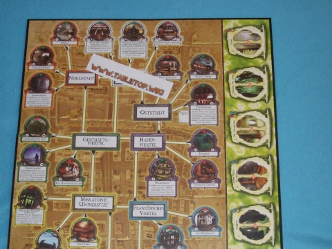 Spielbrett obere Hälfte