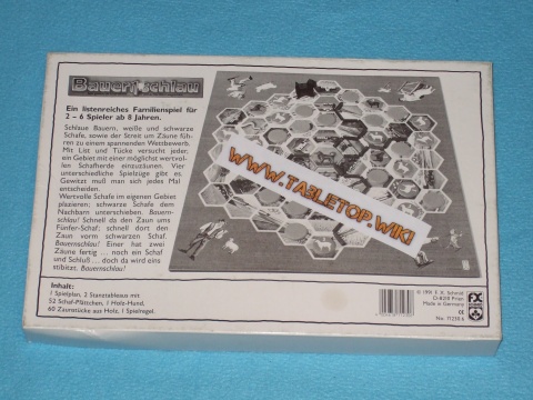 Rückseite des Spiels