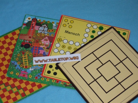 Spielbrett für Mühle und Mensch ärgere Dich nicht