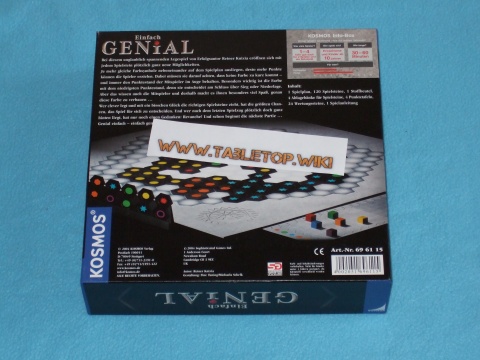 Rückseite des Spiels