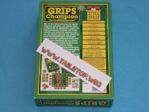 Rückseite des Spiels