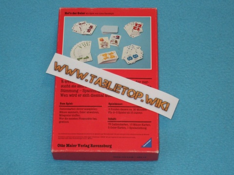 Rückseite des Spiels