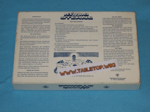 Rückseite des Spiels