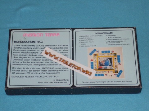 Rückseite des Spiels