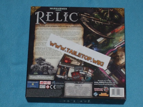 Rückseite des Spiels