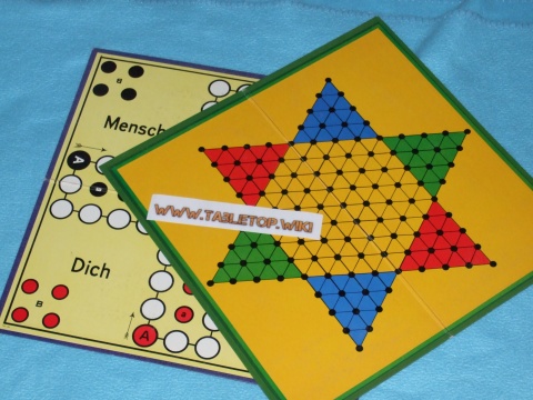 Spielbrett zu Mensch ärgere Dich nicht und Halma