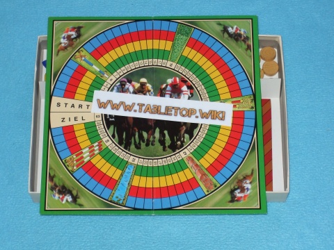 Spielbrett für das Pferderennspiel
