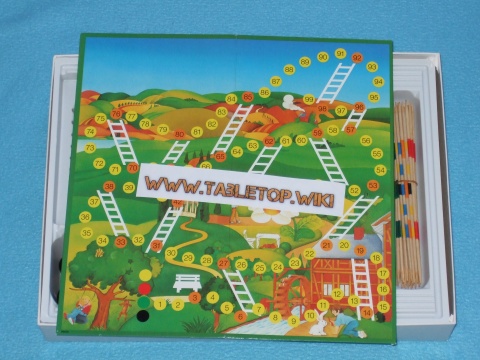 Spielbrett für das Leitern Spiel