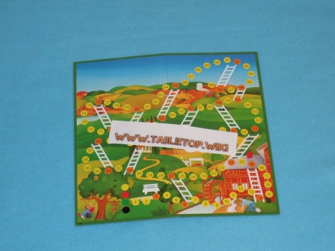 Spielbrett für das Leitern Spiel