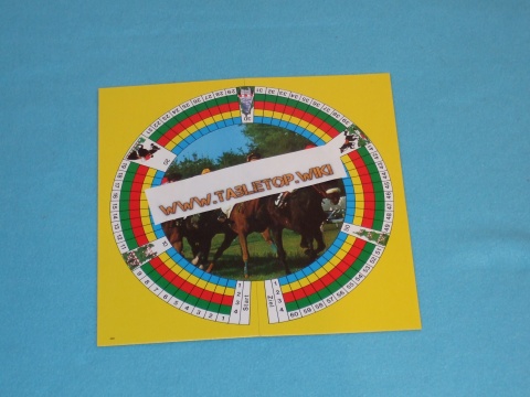 Spielbrett für das Pferderennspiel