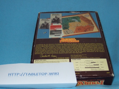 Rückseite des Spiels