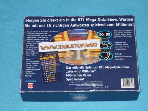 Rückseite des Spiels