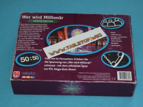 Rückseite des Spiels