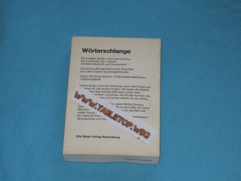 Rückseite des Spiels